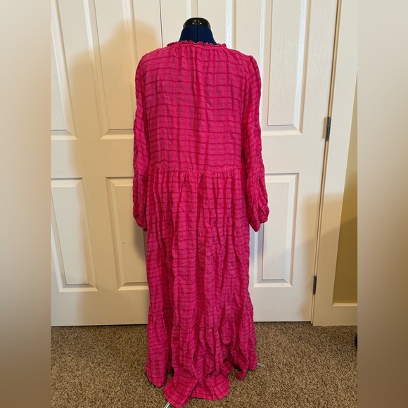 Free People Edie Maxi dress in Raspberry sz Large - Picture 7 of 9